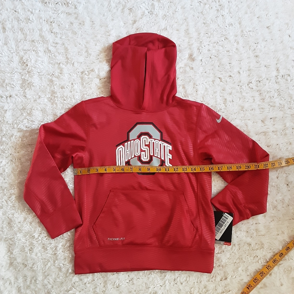 Nike Youth Ohio State Buckeyes Thermal Hoodie NEW - Picture 3 of 6